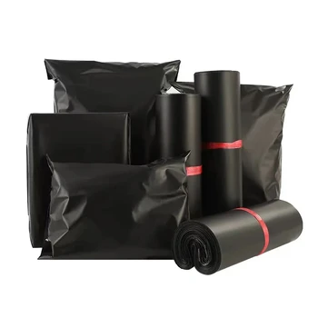 Wholesale black express bag thickened waterproof logistics shipping envelopes mailing bag clothing mailer