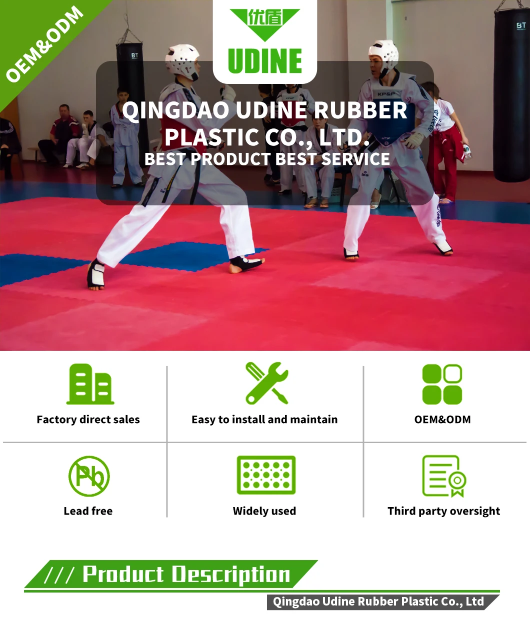 High Density Taekwondo Judo Martial Arts Bjj Gi Puzzle Foam Mats Eva