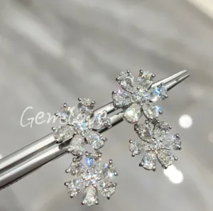 Custom 9K/10K/14K/18K Gold Women's Diamond Stud Earrings - Lab-Grown Round Cut, Prong Setting, Versatile Daily Jewelry