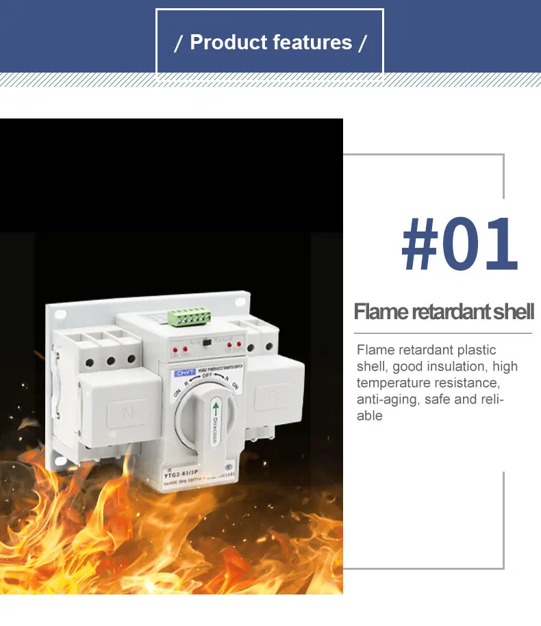 Intelligent Automatic Generator Transfer Switch Change Over Single ...