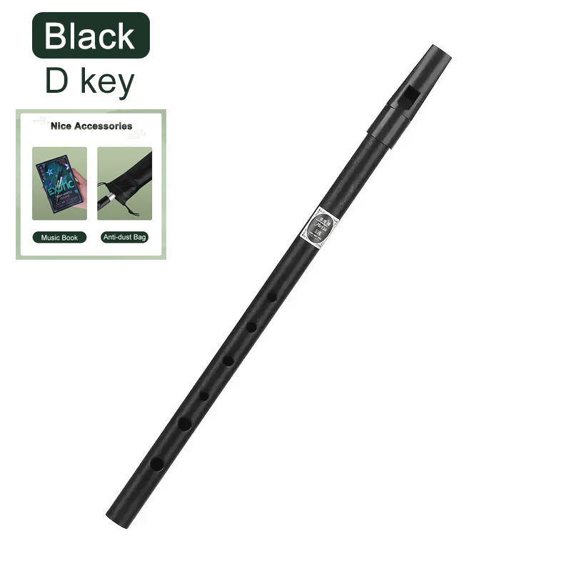 MINGYQOU Irish Whistle Flute C/D Key Ireland Flute Aluminum Alloy Whistle 6 Hole Flute M aperçu 8