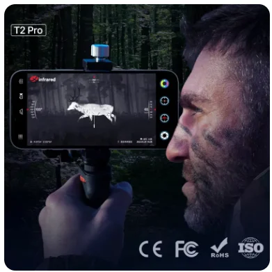 サーマルカメラ InfiRay T2 Pro 暗視, 野生生物の監視と狩猟 インフィレイT2プロ赤外線カメラ