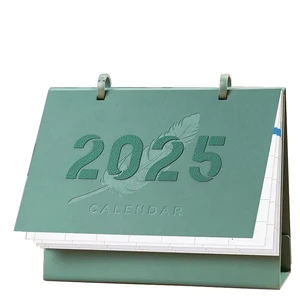 Customized Printable Company Logo Advertising 2026 Calendar 12 Month Business Desk Calendar with Stand