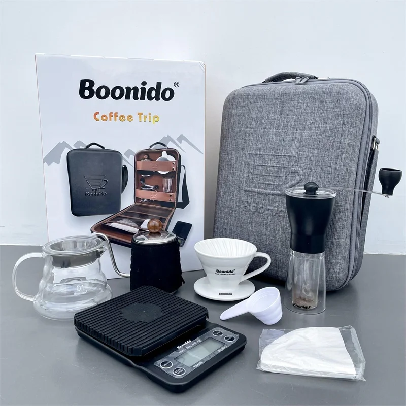 Boonido Pour Over Kettle Drip Coffee Sets Fashion Portable Glass Pot  Ceramic Dripper Coffee Grinder V60 Coffee Travel Bag - Buy Boonido Pour  Over Kettle Drip Coffee Sets Fashion Portable Glass Pot