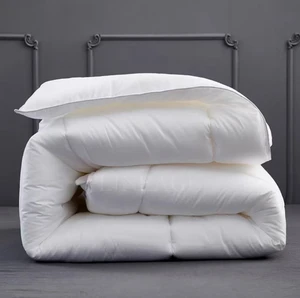 Durable Hotel Comforter 100% Microfiber Filling Luxury Quilted Design All Seasons Warmth Commercial Grade