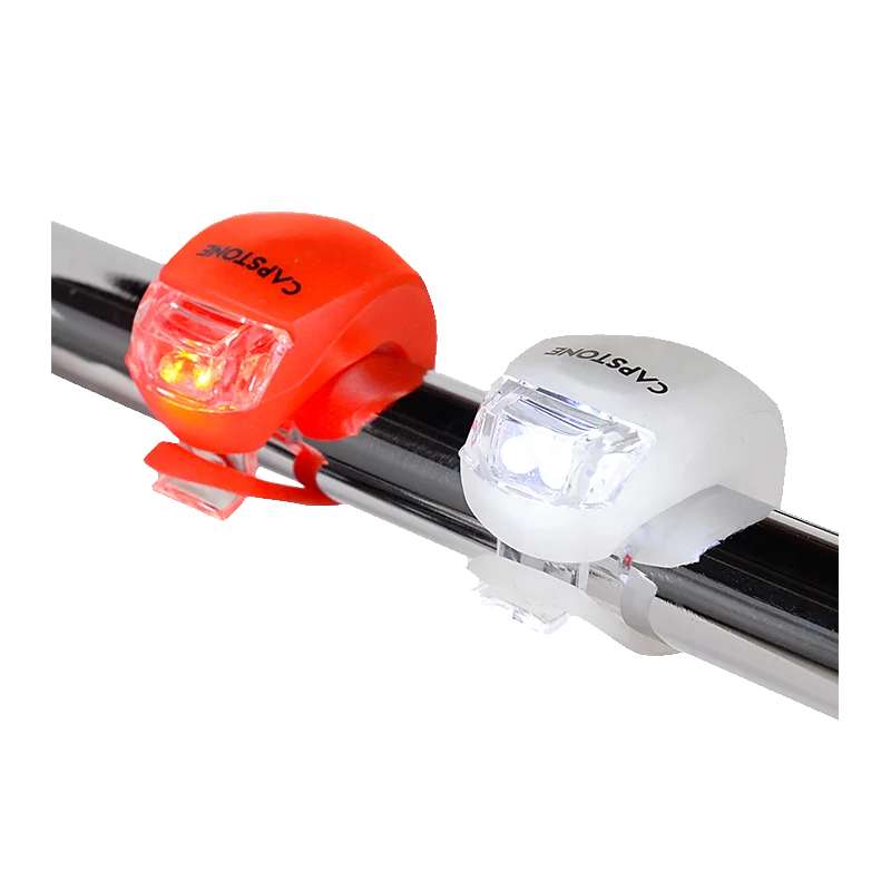 LINLIGIFTS CR2032 Battery Powered Waterproof Mini Silicone Bicycle Light LED Bike Light With Logo Printed for Cycling