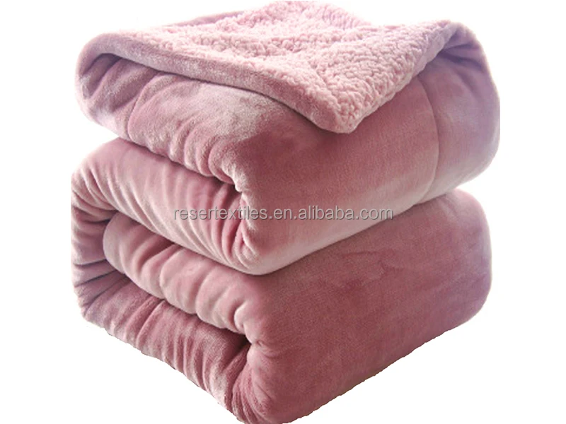 Reversible Sherpa Knitted Winter Throw Twin Queen Size Soft Warm Sofa Bed Couch Blankets | SUPER SOFT | WARM SOLID BLANKET