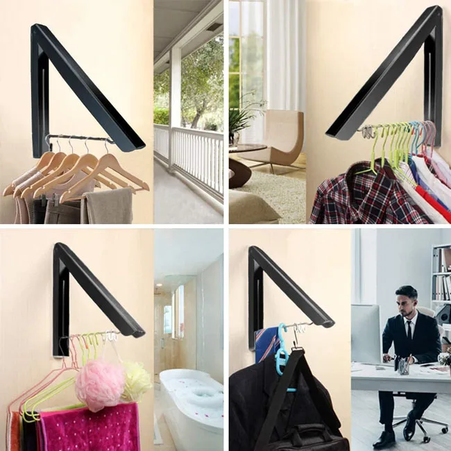 Складная настенная вешалка для пальто хранения одежды