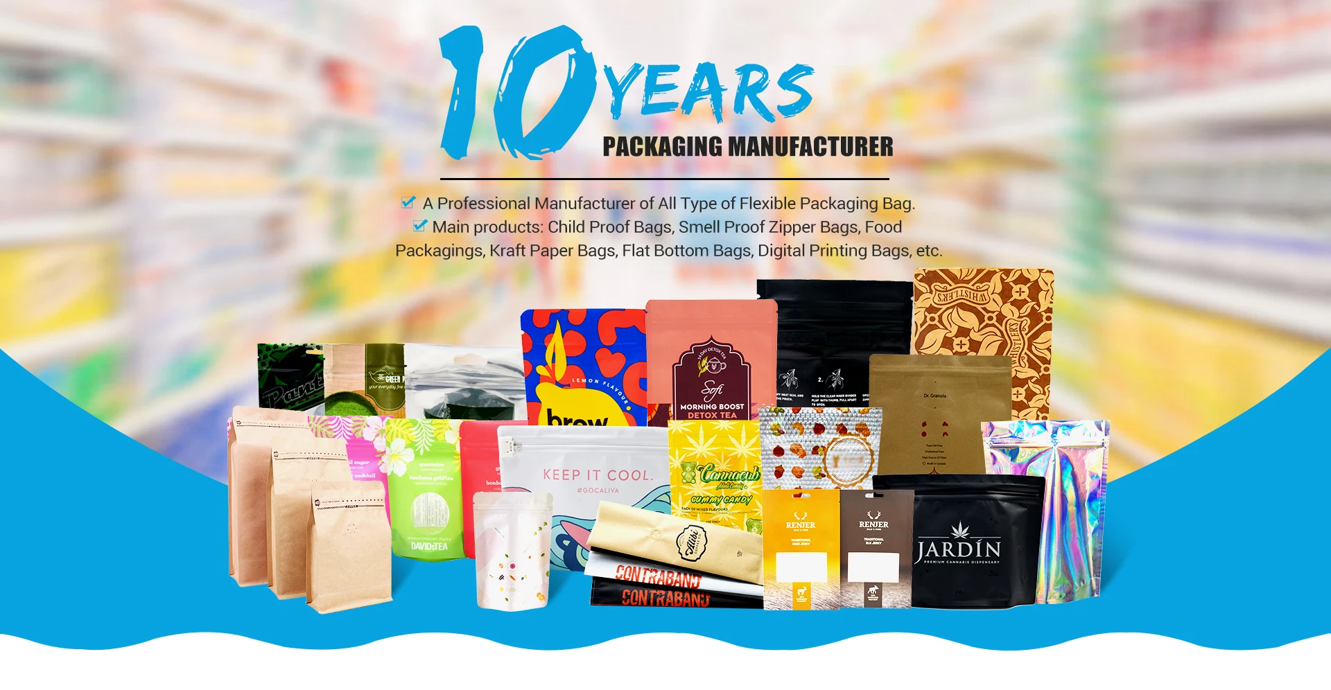 Asuwant Plastic Packaging Co., Ltd. Child Resistant Bag, Zip Lock Bag