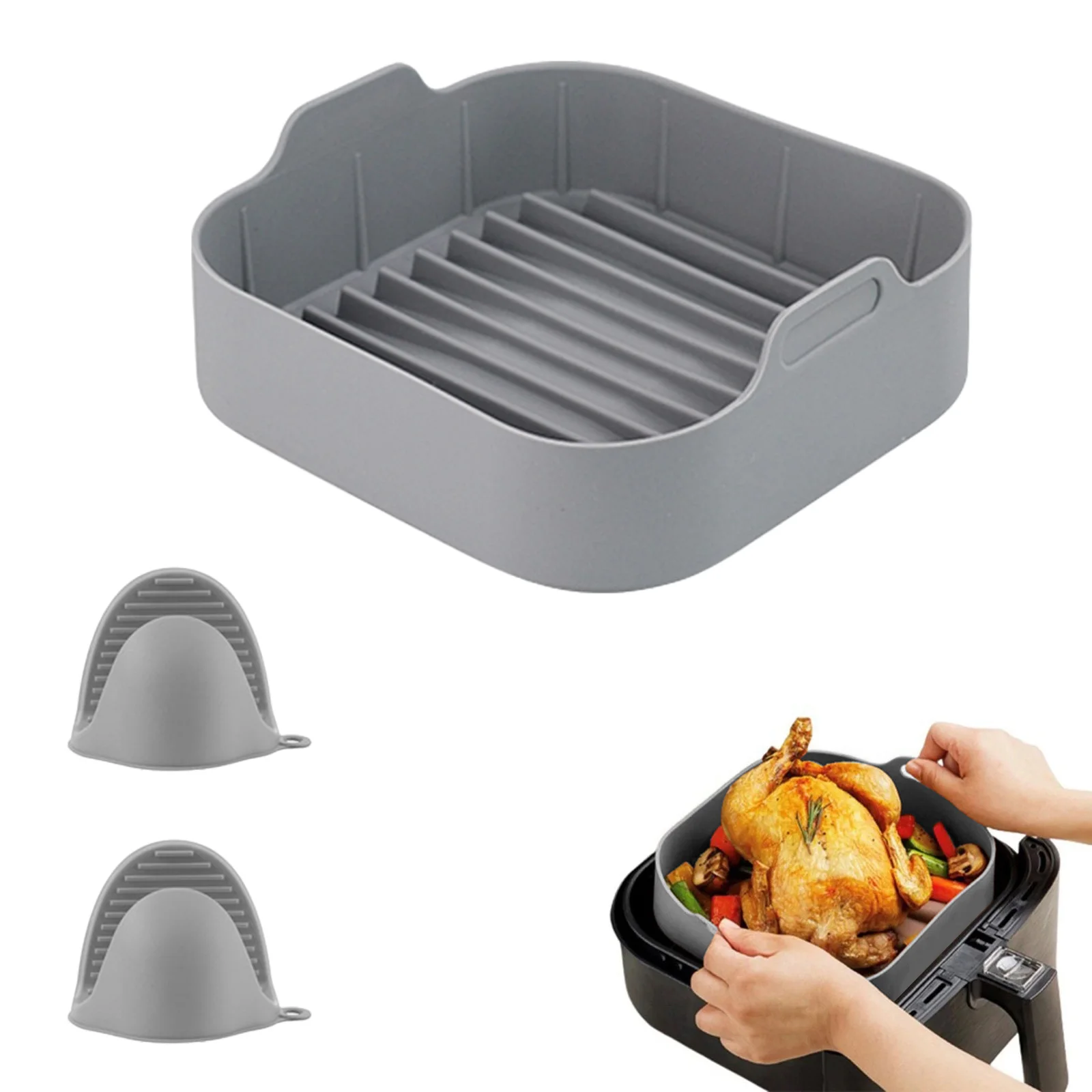 food-safe-reusable-air-fryer-silicone-basket-easy-cleaning-air-fryer