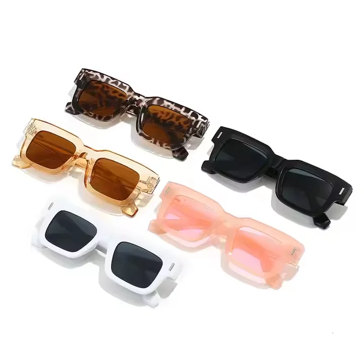 Designer Brand 2025 Rectangular Sunglasses for Men Women Popular Thick Square Custom Sunglasses Logo Promotional Business Gifts