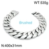 40*3.1*0.85cm - Collar de acero con acabado esmerilado