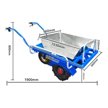 CE Electric trolley motor 48V 650W high power Electric wheelbarrow for agricultural use