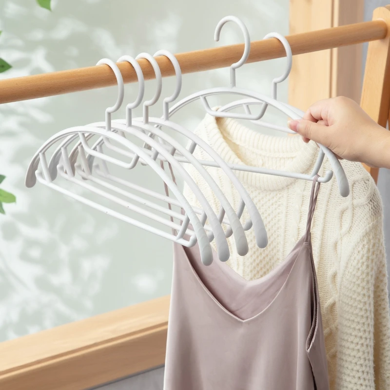 SOLELY Big Arc Plastic Clothes Hanger with Wide Shoulder Design