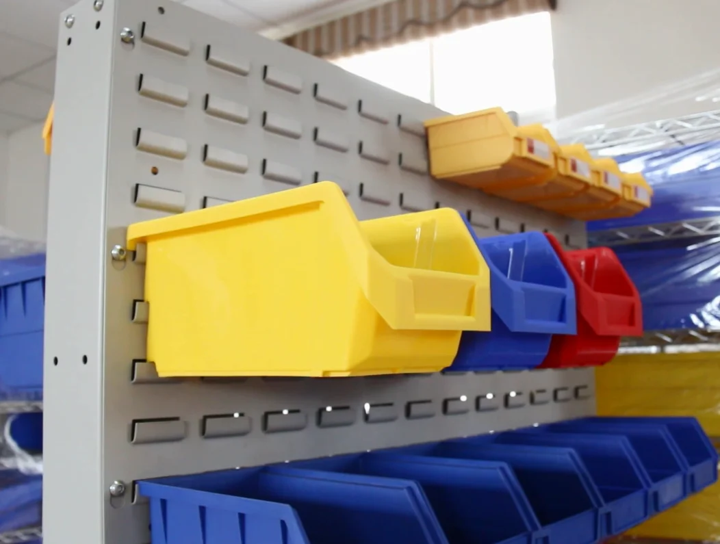 Industrial Warehouse Stackable Plastic Storage Bins - Rectangular PP ...