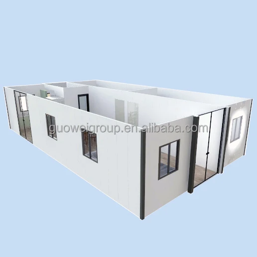 3 Bedroom Luxury 40ft 20ft Movable Foldable Expandable Prefab Container ...