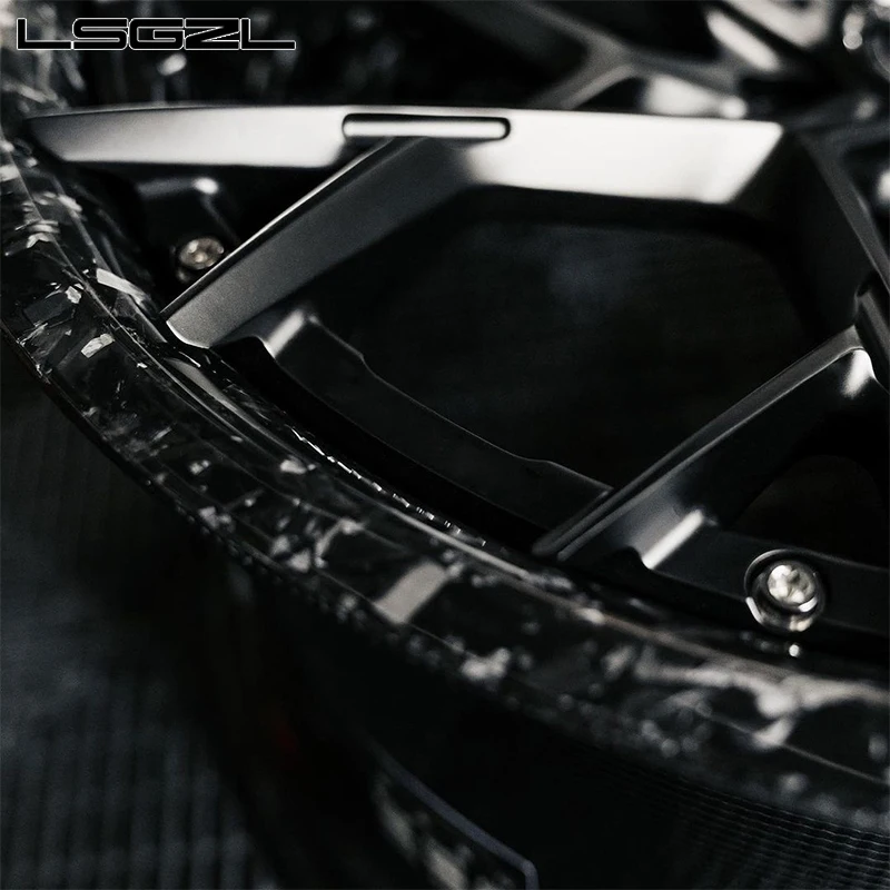 LSGZL Carbon Fiber Forged Alloy Wheels15-24 26 Inch Wheel Forged Aluminium  5x114.3 5x130 6x139.7 Wheels Inch Wheels Rims