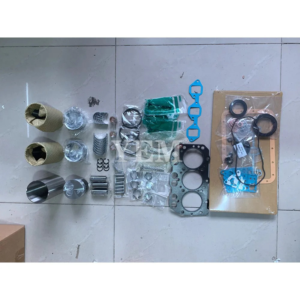 3TNE74 Engine Rebuild Kit With Piston Ring Liner Bearing Valves Overhaul Gasket Set for Yanmar Aftermarket Spare Parts