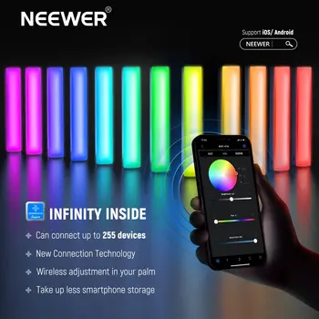Video Lighting Equipment RGB Handheld LED Video Light Wand Stick with 6400mAh Built-in Battery detail image