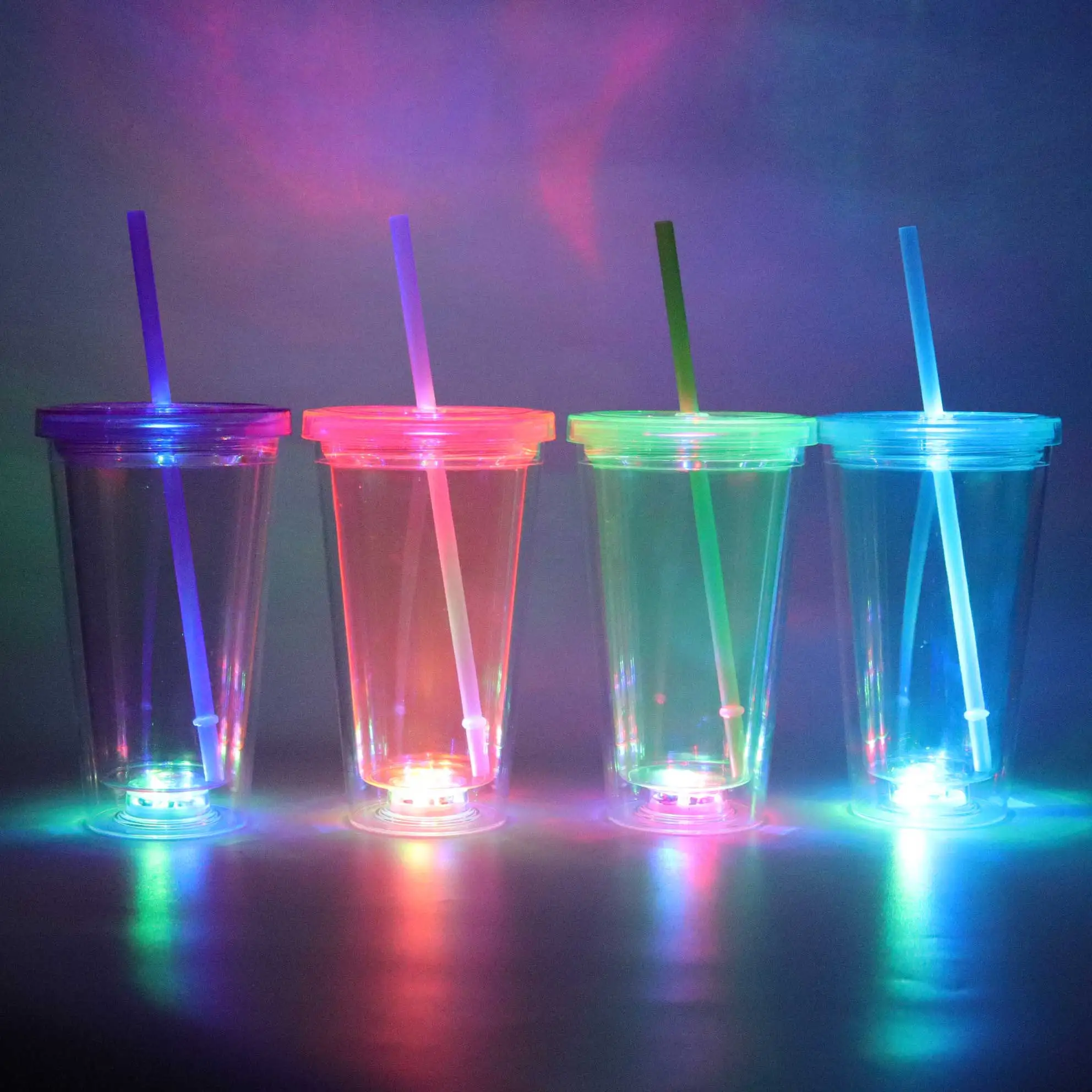 16oz Led Drink Drinking Party Water Flashing Lights Light Up Cup