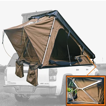 2023 New Custom Triangle Roof Top Tent Super Light  Rooftop Outdoor Tents Waterproof Camping  Foldable  Awning for  Car SUV