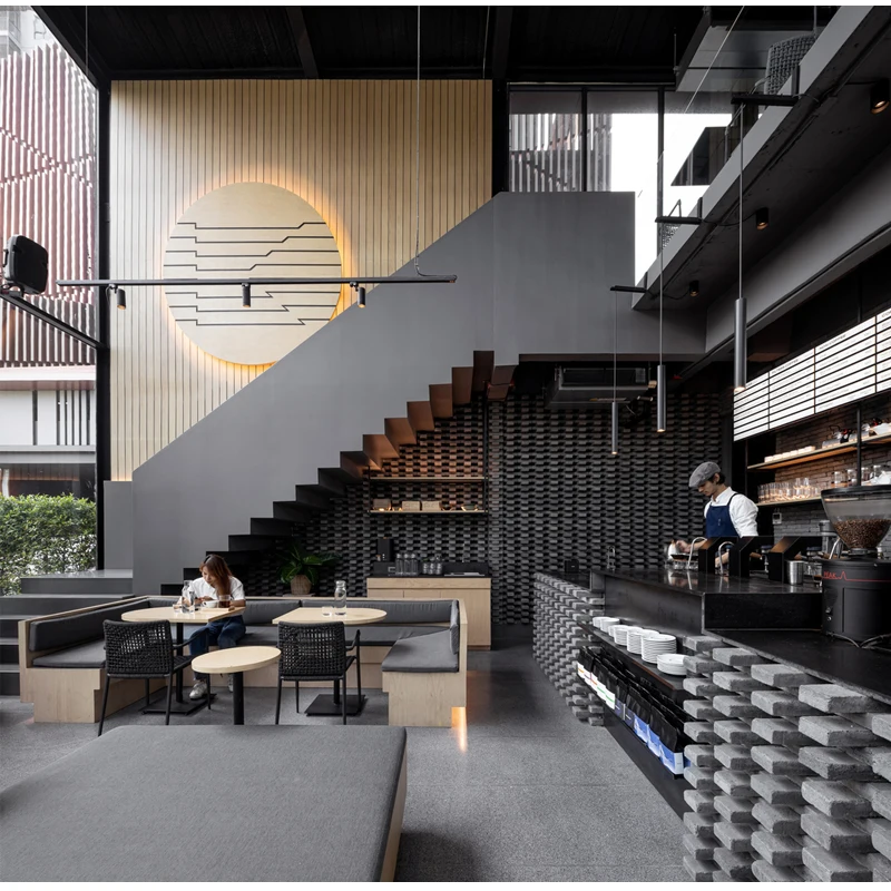 LUX Customized European Cafe Store Decoration Ideas Modern Coffee Shop Interiors Design for Retail