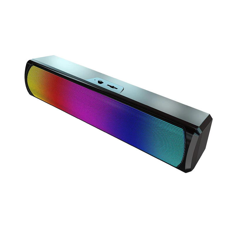 Mini Desktop Gaming PC Soundbar with RGB Leds Bluetooth