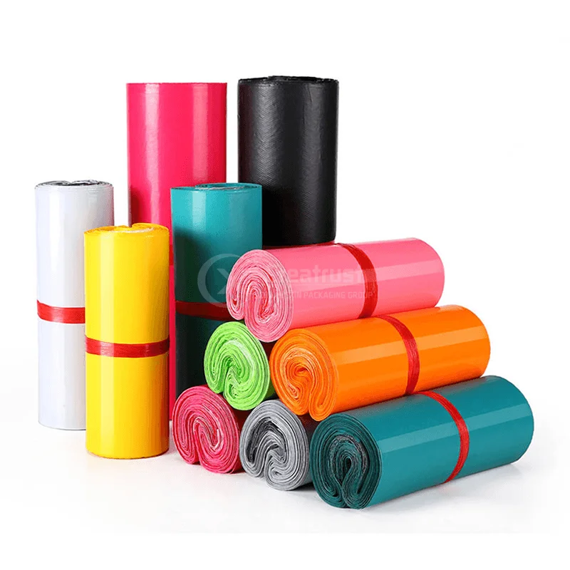 ZGCX Free Sample in Stock Shipping Small Mailer Bag Blank Polly Bags Image Full Color Green Recycled Mailing Logo Poly Mailers