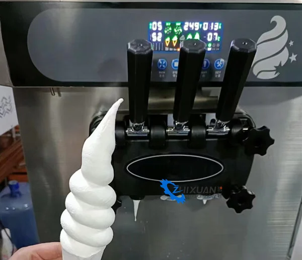 8 Hot Selling Soft Serve Ice Cream Machine - 2+1 Flavors