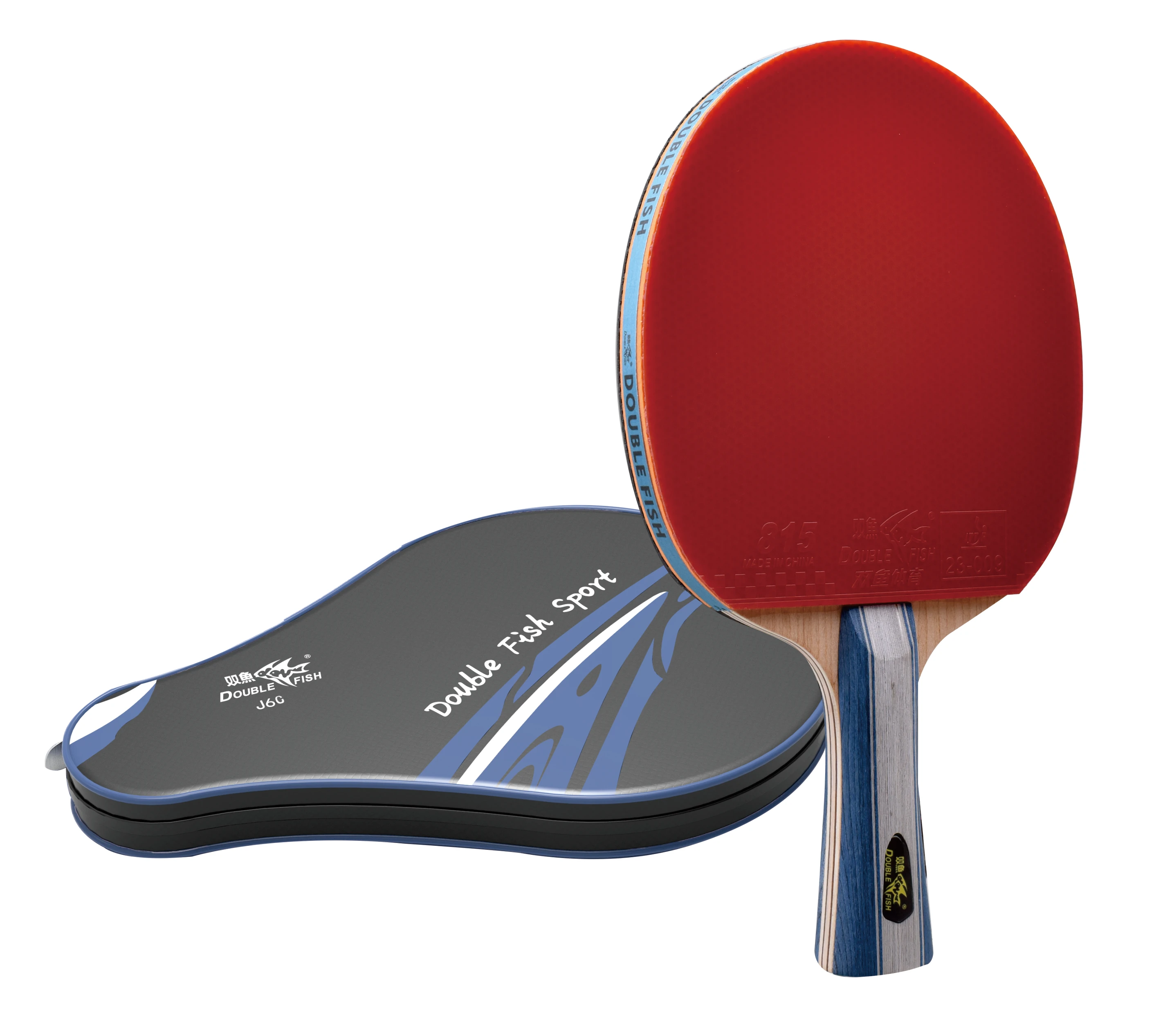 Double Fish 3A Table Tennis Bat Ping Pong Racket & 2 Balls Set