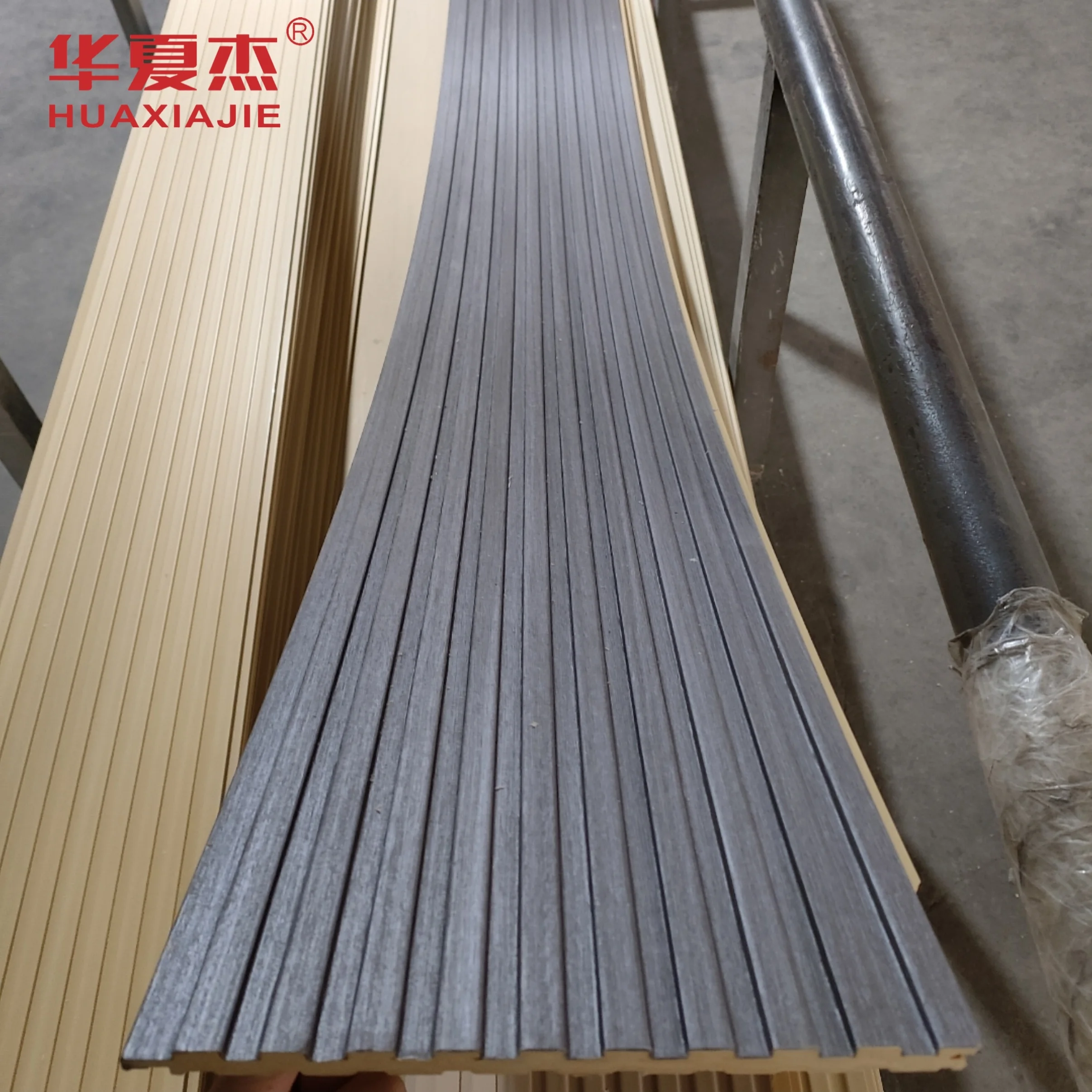Modern WPC Fluted Wall Panel for Decoration Easy Install Laminated ...