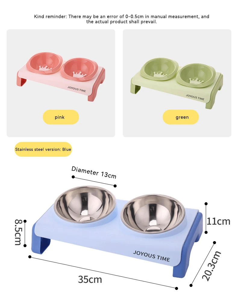 Cat Bowl Dog Bowl Pet Slow Food PP Bowl cat Water Dispenser Leak-proof Food Pet Bowl Anti-upset Pet Double Bowl manufacture