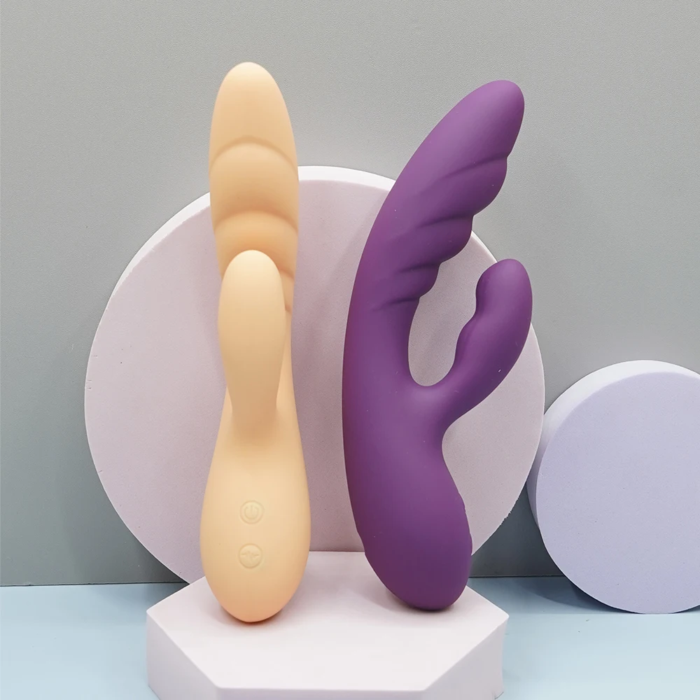 Wosilicone Rabbit Vibrator Female Rechargeable Vibrators Clitoral Stimulator Rabbit Dildo 10 Modes Vibrartion Sex Toys