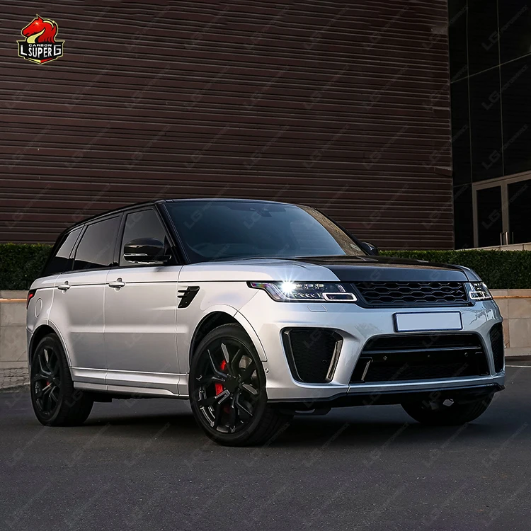 2022 SVR Style Body Kit for Range Rover Sport 2014-2017 with Front Rear Bumepr Side Skirts Fender Headlights Taillights