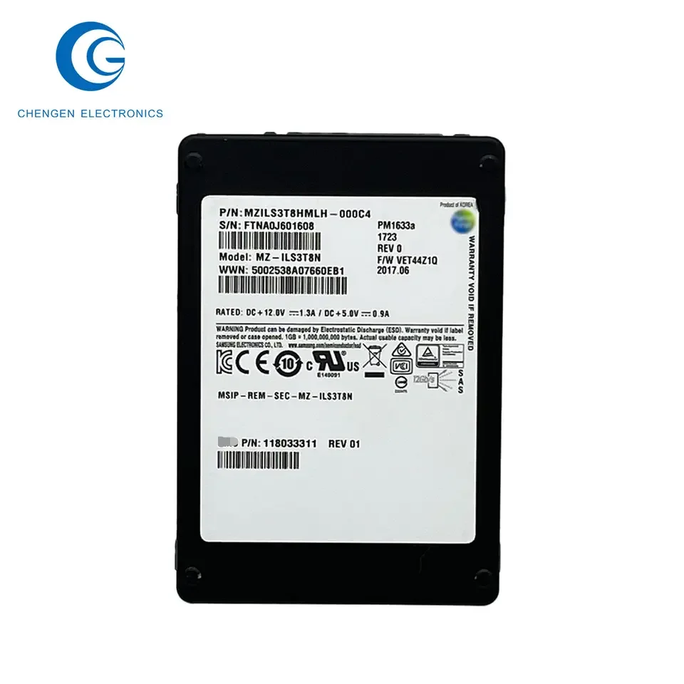 Pm1633a 3.84t Sas Ssd Server Series Solid State Drives Internal Hard ...