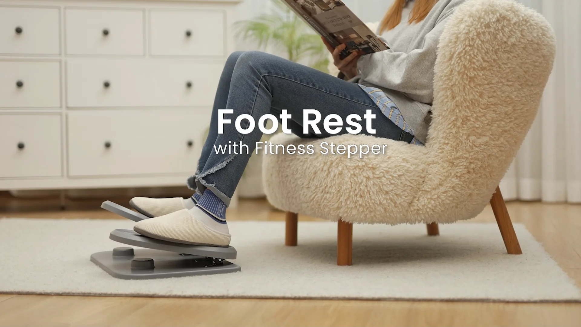 Home Office Ergonomic Tilt Adjustable Under Desk Mini Mute Exercise