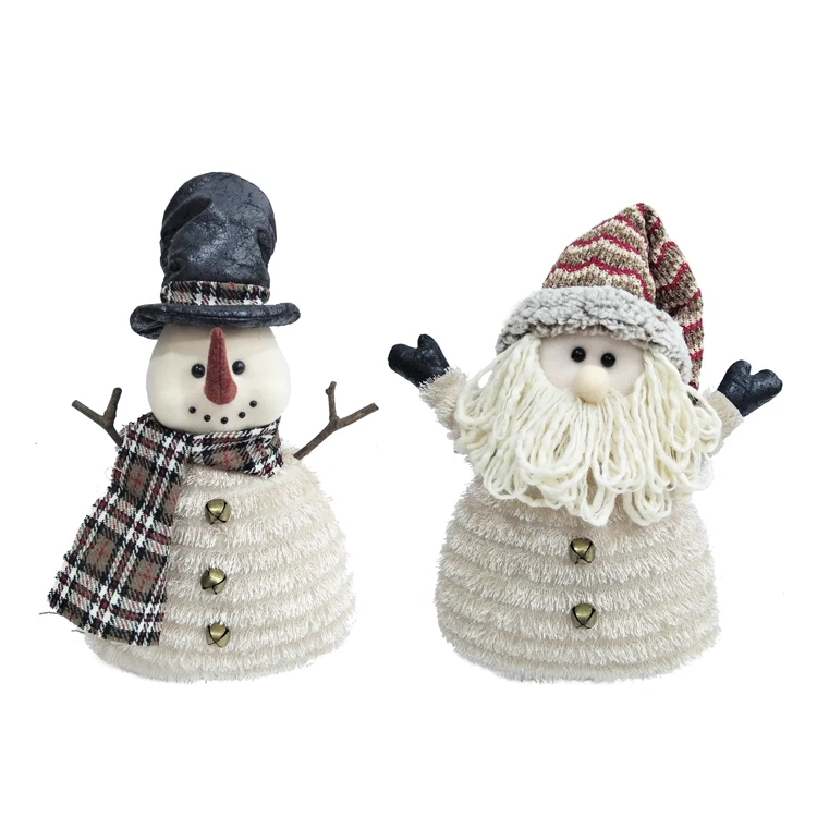 Оптовая продажа рождественские украшения стоя анимированные плюшевые куклы Снеговик