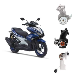 Топливный насос USHI RACING AEROX155 NVX155, корпус дроссельной заслонки, пользовательский дизайн логотипа, аксессуары для мотоциклов Yamaha