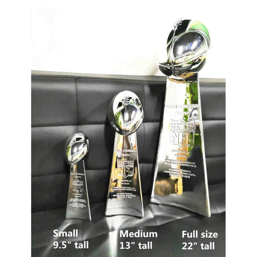 Vince Lombardi Trophy 3 Size Optional with Engraved Service
