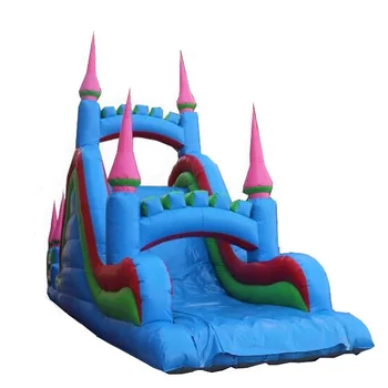 Customizable outdoor commercial inflatable water dry slide with pool for kid's