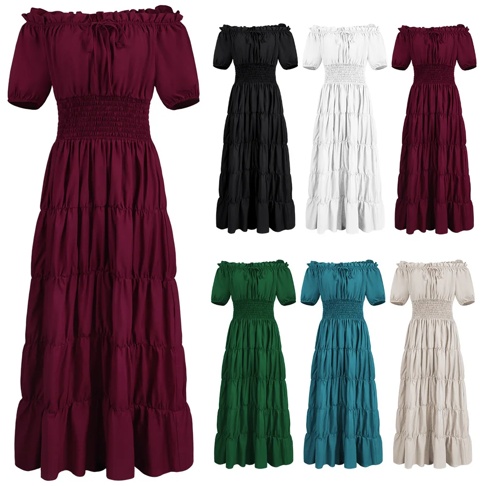 Vintage Ladies Maxi Dress Costume Female Ancient Garment Medieval  Renaissance Stage Coswear Halloween Costumes for Women| Alibaba.com