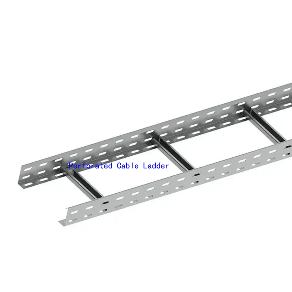 Cable Ladder Trays OEM DOM High Standard Fireproof Painting Coating Perforated Cable Ladder