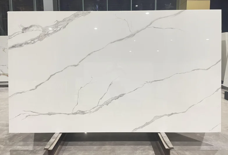 Wholesale Various Nano Crystallized Glass White Artificial Stones for Kitchen Countertop manufacture