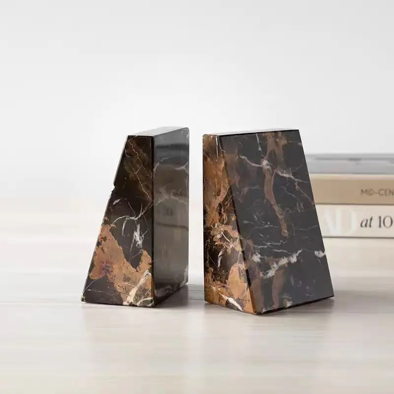 Fully Customized Made Best Onyx and Marble Bookends Villa Art Decoration Marble Ornaments