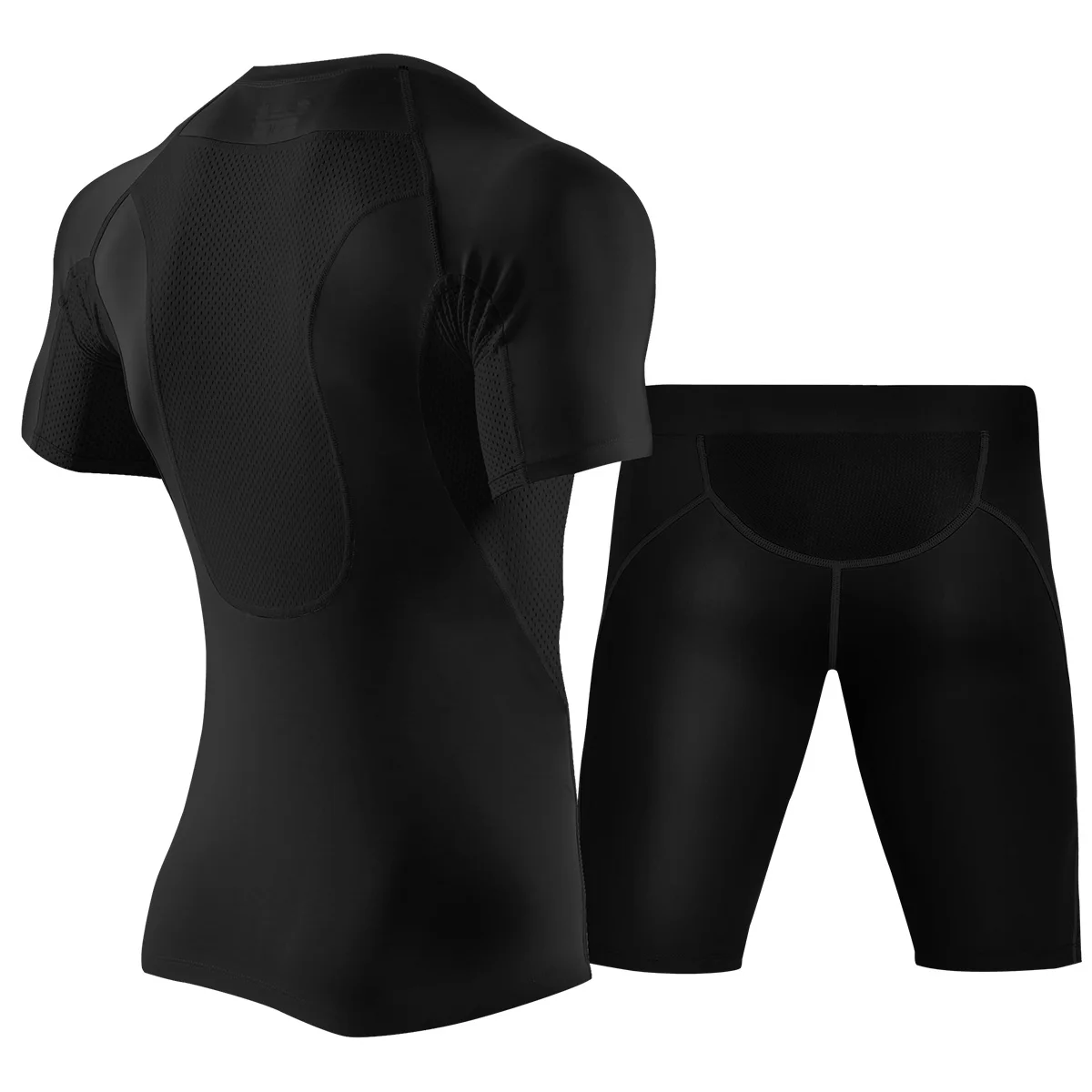 Quick Dry Compression Fitness Sports Training Shirt Breathable Short