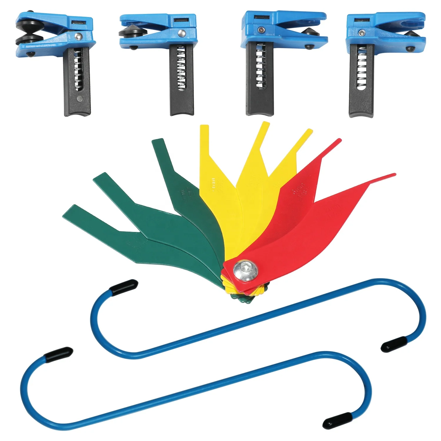 Brake Repair Kit Brake Pad Lining Thickness Gauge Measure Tool Set Fluid Line Stopper Clamp Set Kit