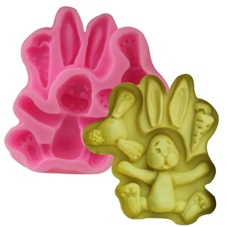 Zoo Giraffe Rabbit Elephant Lion Monkey Silicone Cake Mold Africa Animals Fondant Baking Molds Set for Resin Decorating Tools