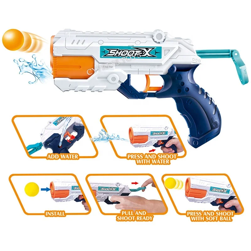 Shooting Game Water Spray Gun Toy Popper Gun Toys for Boys