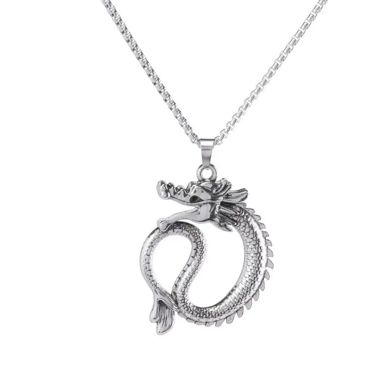 Personalized Stainless Steel Dragon Necklace For Men Women Hip Hop ...