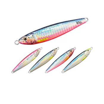Cross-Border Dedicated Metal Jig Lure Source Factory Direct Sales Iron Plate Jig with Hooks Lead Fish Jig for Mackerel – Metal Jig – view 2